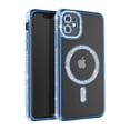 thumbnail image 1 of Entronix Magnetic Clear Case Compatible with iPhone 11, Sparkly Crystal Cover, Blue, 1 of 7