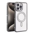 thumbnail image 1 of Entronix Magnetic Clear Case Compatible with iPhone 14 Pro, Sparkly Crystal Cover, Black, 1 of 9