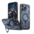 thumbnail image 1 of Entronix Magnetic Phone Case Compatible with iPhone 16 Pro, Foldable Kickstand Cover, Blue, 1 of 9