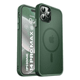 thumbnail image 1 of Entronix Magnetic Case Compatible with iPhone 14 Pro Max, Translucent Matte Cover, Green, 1 of 5