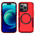 thumbnail image 1 of Entronix Magnetic Heavy Duty Sleek Case Designed for iPhone 16 Pro Shockproof Drop-Proof, Red, 1 of 7
