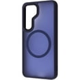 thumbnail image 1 of Entronix Magnetic Phone Case Compatible with Galaxy S24, Translucent Frosted Matte Back Shock-Absorbent Hybrid Cover, Navy, 1 of 5