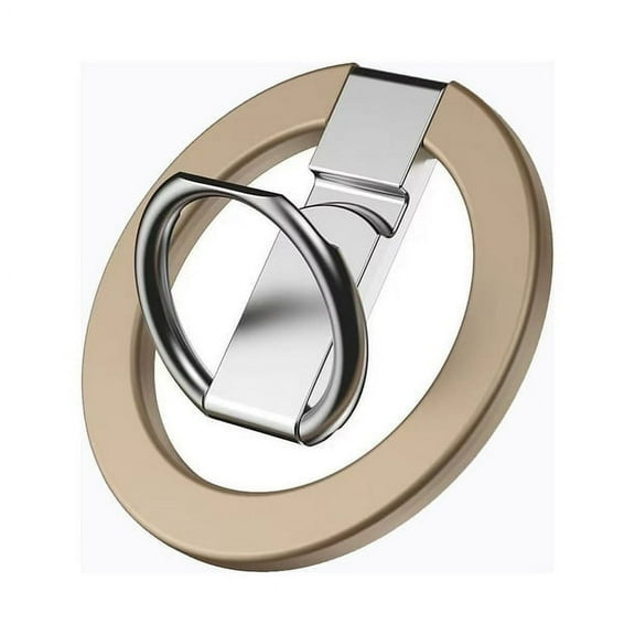 Entronix Magnetic Phone Grip, Magnetic Phone Ring Holder for iPhone 15 14 13 MagSafe Accessories 360° Adjustable Kickstand Only for iPhone 14/13/12 Pro Max, Compatible with Mag Safe Case (Gold)