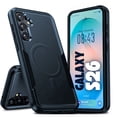 thumbnail image 1 of Entronix Magnetic Protective Case for Galaxy S26, Anti-Slip Shockproof Rugged Cover, Navy Blue, 1 of 4