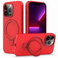 thumbnail image 1 of Entronix Magnetic Silicone Case Compatible with iPhone 16, Protective Cover, Red, 1 of 7