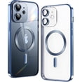 thumbnail image 1 of Entronix Magnetic Clear Case Compatible with iPhone 11, Flexible Fashion Cover, Blue, 1 of 6
