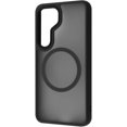 thumbnail image 1 of Entronix Magnetic Phone Case Compatible with Galaxy S25, Translucent Frosted Matte Back Shock-Absorbent Hybrid Cover, Black, 1 of 5