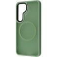 thumbnail image 1 of Entronix Magnetic Phone Case Compatible with Galaxy S25, Translucent Frosted Matte Back Shock-Absorbent Hybrid Cover, Green, 1 of 5