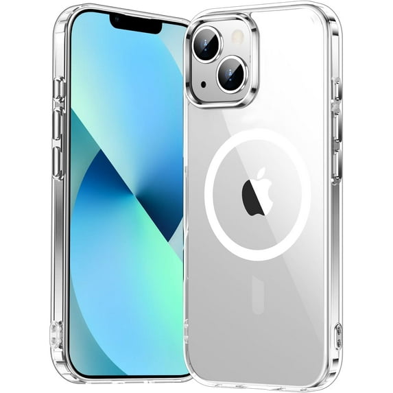 Entronix Magnetic Transparent Case for iPhone 13 Mini – Slim Fit, Shockproof, Yellow-Resistant Crystal Clear Cover