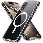 Entronix Magnetic Transparent Case for iPhone X   Slim Fit, Shockproof, Yellow-Resistant Crystal Clear Cover