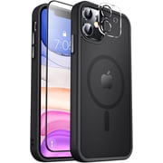 Entronix Magsafe Compatible Back Cover Cell Phone Case for Apple iPhone 11, Black