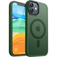 thumbnail image 1 of Entronix Phone Case Compatible with Magsafe for Apple iPhone 11 Magnetic Case, Heavy Duty Slim Dual Layer Shockproof Magnetic Case for Apple iPhone 11, Green, 1 of 6