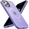 thumbnail image 1 of Entronix Magnetic Case Compatible with iPhone 13 Pro Max, Translucent Matte Cover, Purple, 1 of 6