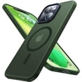 thumbnail image 1 of Entronix Magnetic Case Compatible with iPhone 15 Plus, Translucent Matte Cover, Green, 1 of 7