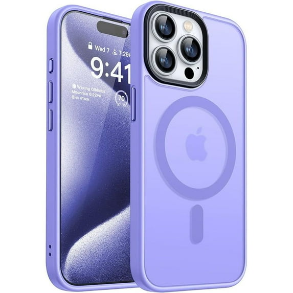 Entronix Phone Case Compatible with Magsafe for Apple iPhone 16 Pro Max Magnetic Case, Heavy Duty Slim Dual Layer Shockproof Case for Apple iPhone 16 Pro Max, Purple