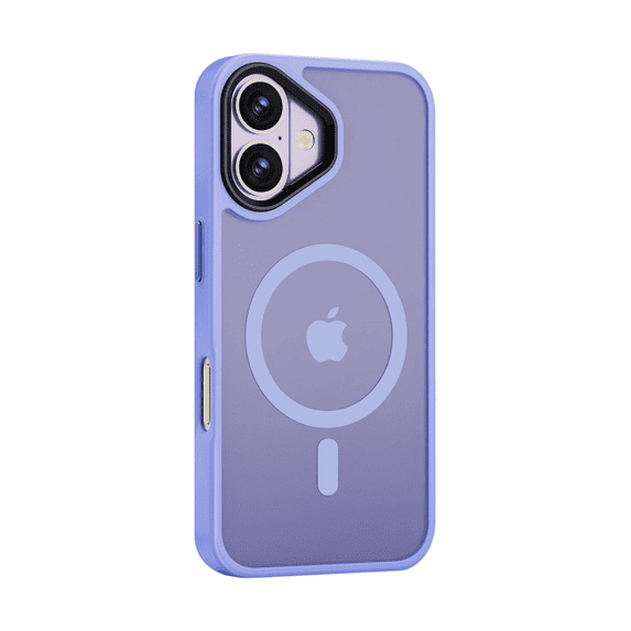 Entronix Magnetic Case Compatible with iPhone 16, Translucent Matte Cover, Purple