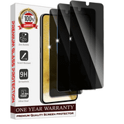 Entronix Privacy Screen Protector for Samsung Galaxy S20 Plus Privacy Screen Protector, Pack of 3 with Support Fingerprint ID Anti-Spy Tempered Glass Film for Samsung Galaxy S20 Plus