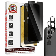 Entronix Privacy Screen Protector for Samsung Galaxy S21 Privacy Screen Protector with Camera Lens Protector [2+2], Anti-Spy Tempered Glass Film for Samsung Galaxy S21