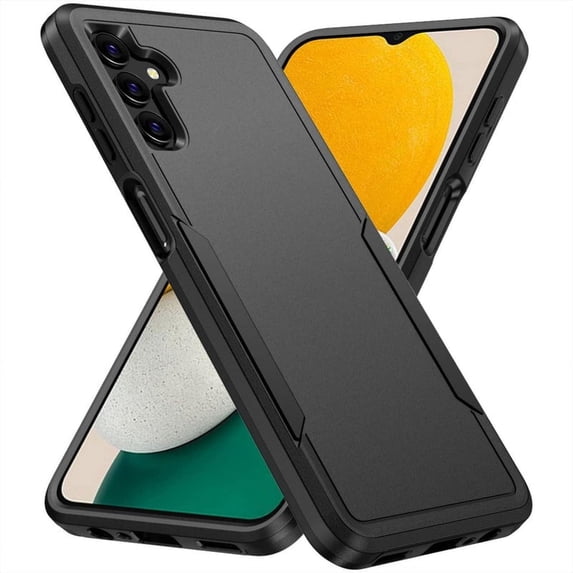 Entronix Protective Case Compatible with Galaxy S25 FE, Hard Shell Soft Inner Layer Anti-Slip Cover, Black