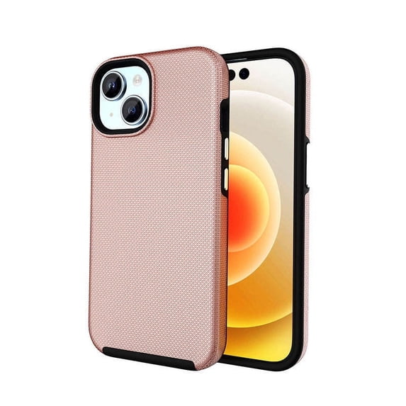 Entronix Protective Case Compatible with iPhone 14 Plus, Anti-Slip Hard Cover, Rose