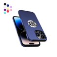 thumbnail image 1 of Entronix Protective Case Compatible with iPhone 14 Pro Max, Ring Holder Slim Cover, Navy Blue, 1 of 6