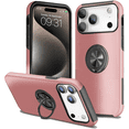 thumbnail image 1 of Entronix Protective Case Compatible with iPhone 17 Pro Max / iPhone 18 Pro Max, Ring Holder Slim Cover, Pink, 1 of 6