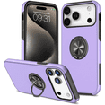 thumbnail image 1 of Entronix Protective Case Compatible with iPhone 17 Pro / iPhone 18 Pro, Ring Holder Slim Cover, Purple, 1 of 6