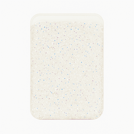 Entronix Rhinestone Magnetic Wallet Attachment for MagSafe & Magnetic Phone Cases - White