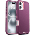 thumbnail image 1 of Entronix Rugged Heavy Duty Case for iPhone 17 Air – Triple-Layer Protective Bumper Cover, Purple, 1 of 5