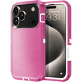 thumbnail image 1 of Entronix Rugged Heavy Duty Case for iPhone 17 Pro – Triple-Layer Protective Bumper Cover, Hot Pink, 1 of 5