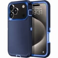 thumbnail image 1 of Entronix Rugged Heavy Duty Case for iPhone 17 Pro – Triple-Layer Protective Bumper Cover, Navy, 1 of 5