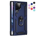thumbnail image 1 of Entronix Heavy Duty Case Designed for Galaxy S22 ULTRA, Rotating Ring Protective Cover, Navy, 1 of 6