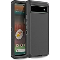 Entronix Shockproof Back Cover Cell Phone Case for Google Pixel 6, Black