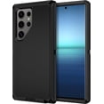 thumbnail image 1 of Entronix Heavy Duty Case Compatible with Galaxy S24 Ultra, Shockproof Hard Cover, Black, 1 of 9