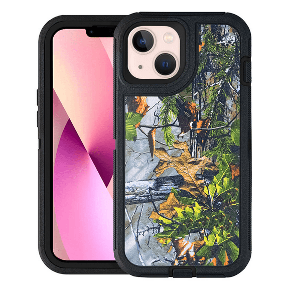 Entronix Heavy Duty Rugged Case for iPhone 13 Shockproof Dustproof Durable Cover, Camo