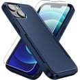 thumbnail image 1 of Entronix 2-in-1 Rugged Case Compatible with iPhone 14 with Screen Protector, Blue, 1 of 8