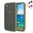 thumbnail image 1 of Entronix Shockproof Matte Case Designed for iPhone Xs Max, with Soft TPU Bumper, Slim Case Green, 1 of 2
