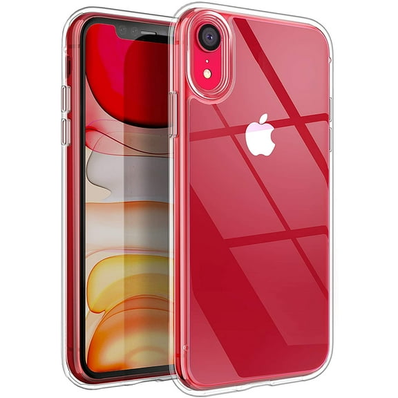 Entronix Shockproof TPU PC Slim Cell Phone Case for Apple iPhone Xr, Clear
