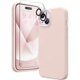 thumbnail image 1 of Entronix 3-in-1 Silicone Case Compatible with iPhone 15 Plus with Camera and Screen Protector, Rose, 1 of 7