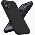 thumbnail image 1 of Entronix Silicone Case Compatible with iPhone 16 Plus, Soft-Touch Protective Cover, Black, 1 of 5