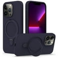 thumbnail image 1 of Entronix Silicone Case Designed for Apple iPhone 16 Pro Max with Stand, Protection Shockproof Dropproof Dustproof Slim Design Phone Cover for Apple iPhone 16 Pro Max, Navy, 1 of 5