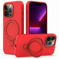thumbnail image 1 of Entronix Silicone Case Designed for Apple iPhone 16 with Stand, Protection Shockproof Dropproof Dustproof Slim Design Phone Cover for Apple iPhone 16, Red, 1 of 6