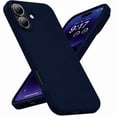thumbnail image 1 of Entronix Silicone Case Compatible with iPhone 16, Soft-Touch Protective Cover, Navy Blue, 1 of 1