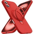 thumbnail image 1 of Entronix Silicone Case Designed for iPhone 17 with Stand, Protection Shockproof Dropproof Dustproof Slim Design Phone Cover, Red, 1 of 6