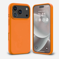 thumbnail image 1 of Entronix Silicone Case for iPhone 17 Pro, Soft-Touch Protective Liquid Silicone Cover, Orange, 1 of 5