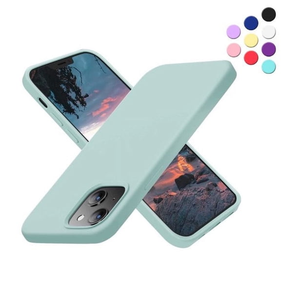 Entronix Silicone Case Compatible with iPhone 14, Soft-Touch Protective Cover, Teal