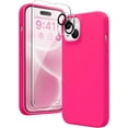 thumbnail image 1 of Entronix Silicone Cell Phone Case for Apple iPhone 15 Plus, Hot Pink, 1 of 7
