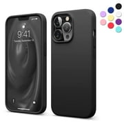 Entronix Silicone Soft Case Designed for iPhone 13 Pro Max Shockproof Durable Slim Fit, Black