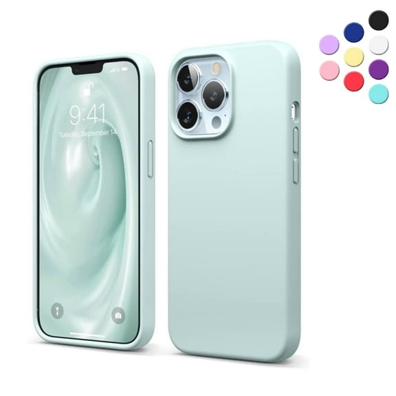 Entronix Silicone Soft Case Designed for iPhone 13 Pro Max Shockproof Durable Slim Fit, Turquoise