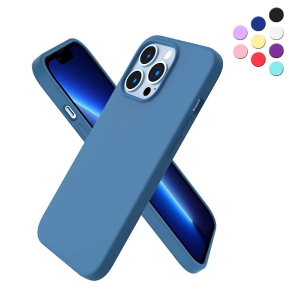 Entronix Silicone Soft Case Designed for iPhone 13 Pro Shockproof Durable Slim Fit, Aqua